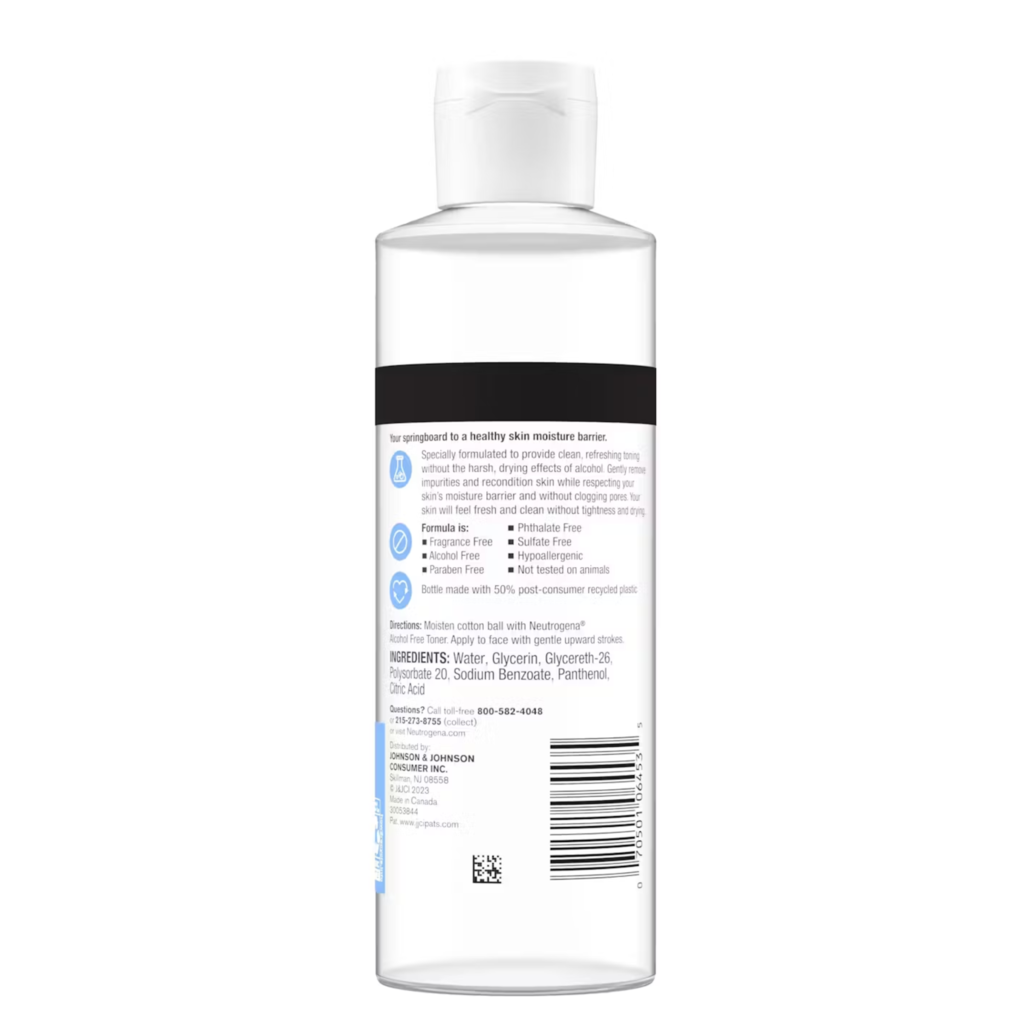 Tónico Libre de Alcohol Neutrogena 236mL