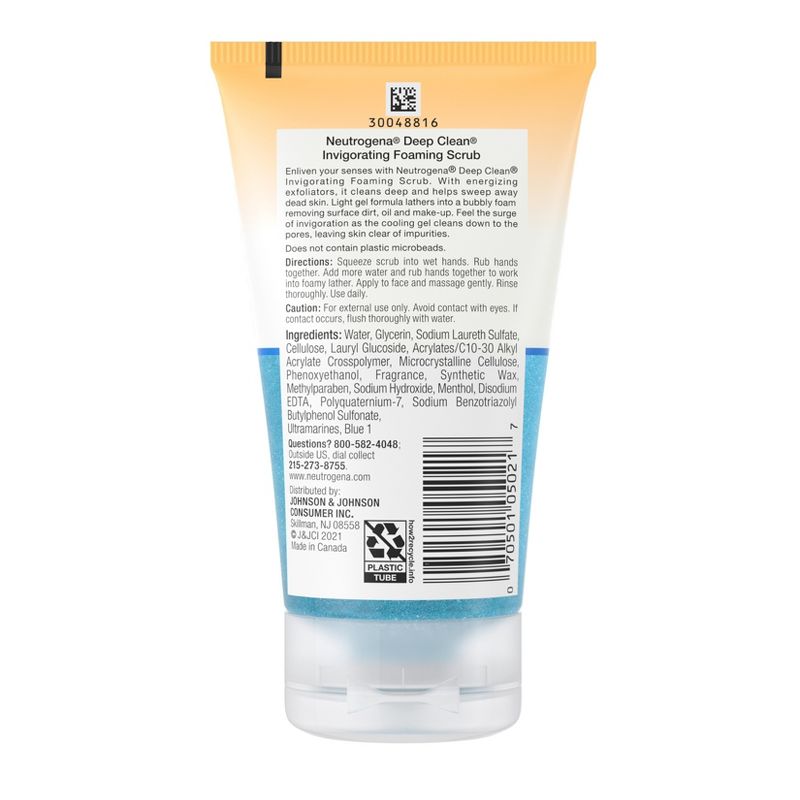 Exfoliarte Facial Deep Clean Neutrogena 124ml