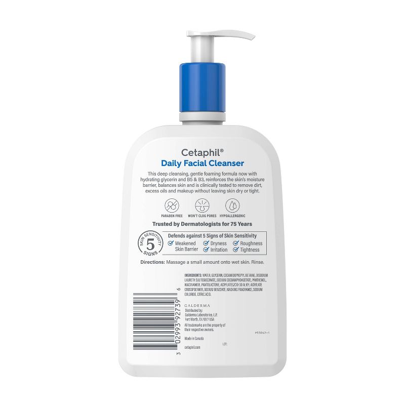 Limpiador para Pieles Sensibles y Grasas 591ml Cetaphil